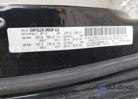 2012 Dodge Grand Caravan Sxt z USA, uszkodzony, nr VIN 2C4RDGCGXCR253558